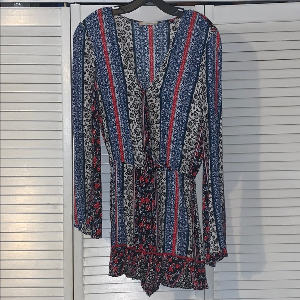 Multicolored pattern Altered State Romper